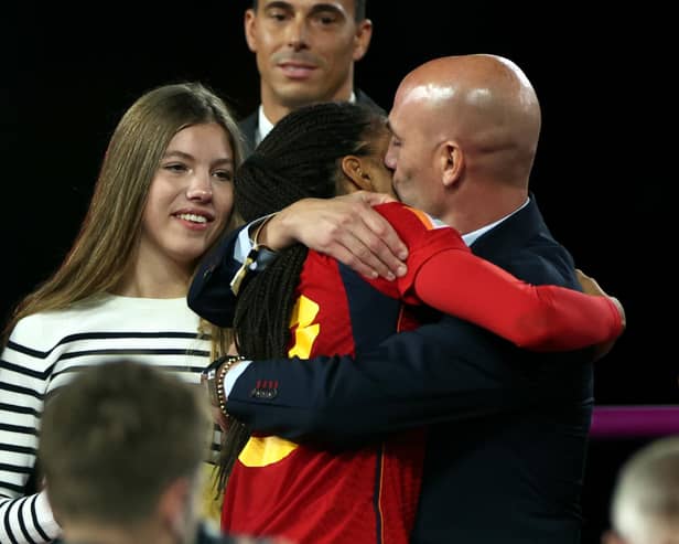 Spanish FA president Luis Rubiales. Credit: Isabel Infantes/PA Wire.