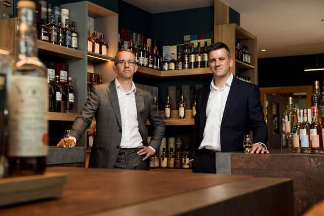 Craig Milne and Daniel Milne of online whisky auction site Whisky Hammer and its sister retail business Still Spirit. Picture: Richard Frew Photography & Film