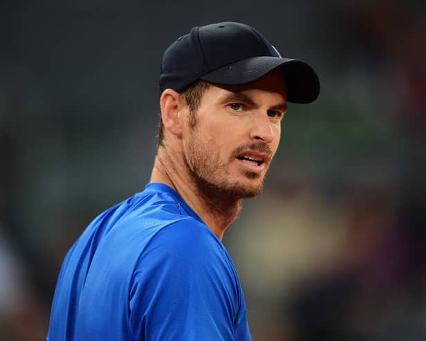 Andy Murray has hit back at claims Wimbledon will become an 'exhibition' over the lack of ranking points up for grabs. (Photo by Denis Doyle/Getty Images)