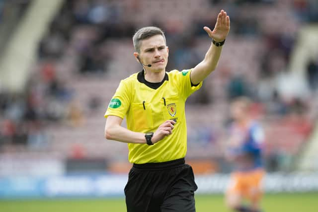 Scottish top flight referee Craig Napier has announced that he is gay. (Photo by Sammy Turner / SNS Group)