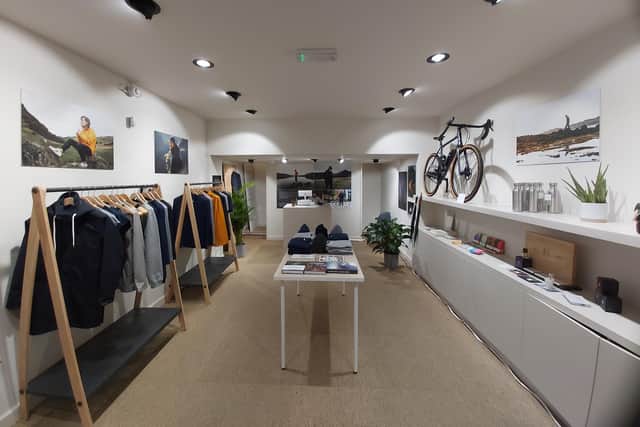 The Edinburgh store houses the full Meander collection of sustainable, technical clothing as well as showcasing a selection of 'like-minded premium Scottish brands'.