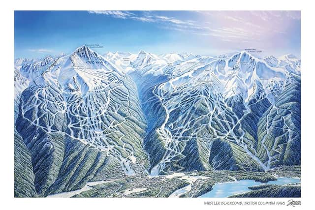 The Whistler Blackcomb ski area, British Columbia, 1998, by James Niehues PIC: Courtesy of James Niehues