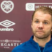 EDINBURGH, SCOTLAND - OCTOBER 05: Manager Robbie Neilson during a Hearts Press Conference at the Oriam, on October 05, 2020, in Edinburgh, Scotland. (Photo by Mark Scates / SNS Group) 
