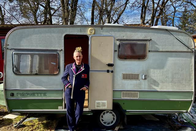 Kerry Jones is behind a project to turn a 1980 caravan into a solar-powered cinema which will tour the south of Scotland.