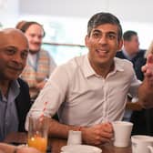 Prime Minister Rishi Sunak and Conservative MP Bob Blackman attend a Tory general election campaign event in Stanmore. Picture: Chris Ratcliffe - WPA Pool/Getty Images