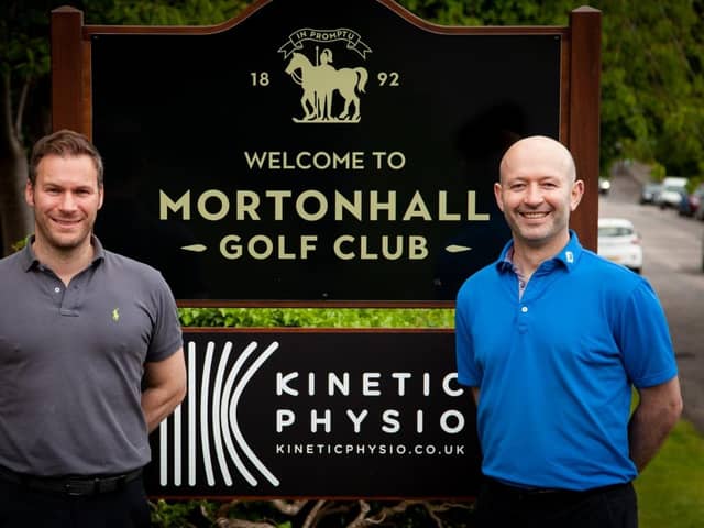 The Kinetic Physio Clinic has been established at Mortonhall Golf Club by Neil Aitken, left, and Pete Mitchell.
