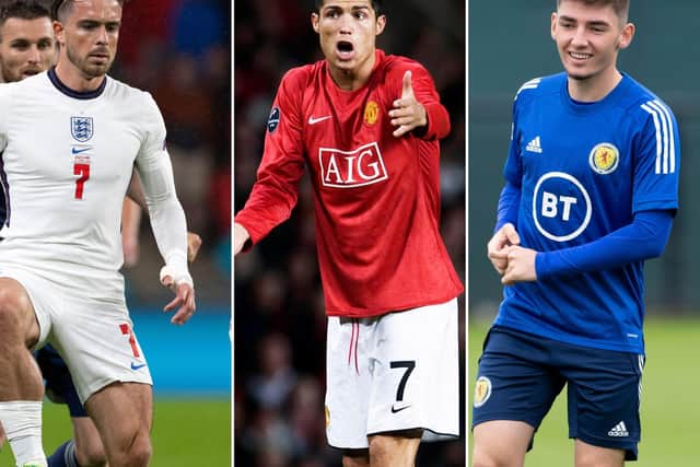 Jack Grealish, Cristiano Ronaldo and Billy Gilmour have all moved clubs this summer. Photo credit: SNS Group / SFA.