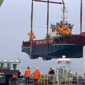The work boat Helen Rice was the first vessel to be completed after Ferguson Marine came into public ownership. Picture: Scottish Government