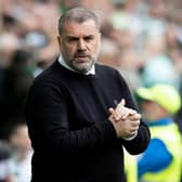 Celtic manager Ange Postecoglou during yesterday's match against Hearts.  (Photo by Alan Harvey / SNS Group)