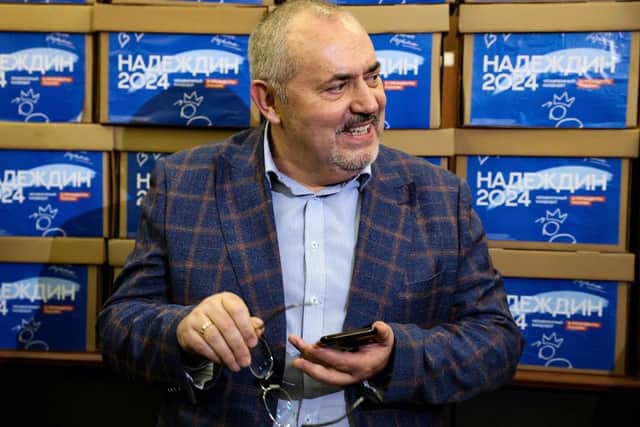Boris Nadezhdin, the Civic Initiative Party presidential hopeful, submitted signatures collected in support of his candidacy at the Central Election Commission in Moscow last week.