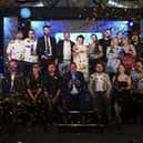 All of the Scran winners share the stage and the sweet taste of victory. Image: Lisa Ferguson.