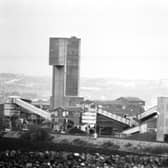 The two winding towers at Seafield colliery in Fife.