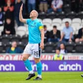 Dundee captain Charlie Adam reacts in despair after his error had gifted St Mirren an early lead in the Premiership fixture in Paisley on Saturday. (Photo by Ross MacDonald / SNS Group)