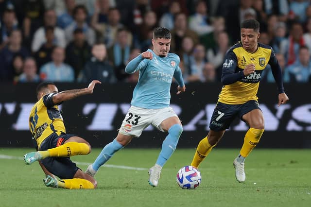 New Celtic signing Marco Tilio in action for Melbourne City during the A-League Men's Grand Final match against Central Coast Mariners on June 3. (Photo by Mark Metcalfe/Getty Images)