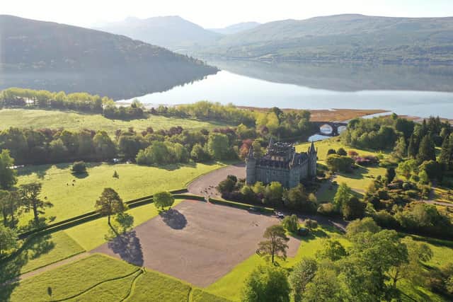 The proposal is to build a 950-square-metre distillery, capable of producing up to two million litres of alcohol a year, within the grounds of the castle. Picture: contributed.