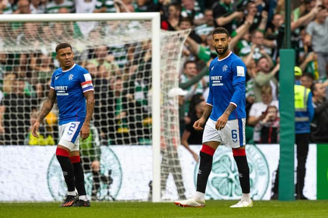 It was an afternoon to forget for Rangers defenders James Tavernier and Connor Goldson.