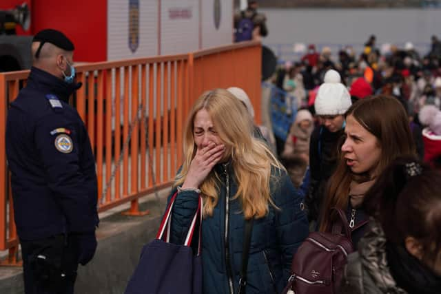 Ukrainian refugees face a dangerous journey to reach the country's western border (Picture: Andreea Campeanu/Getty Images)