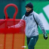 Reo Hatate was back on the Celtic training pitch but is unlikely to be out until next year.