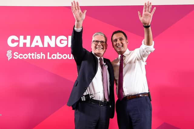 Sir Keir Starmer and Scottish Labour leader Anas Sarwar (Photo by Jeff J Mitchell/Getty Images)