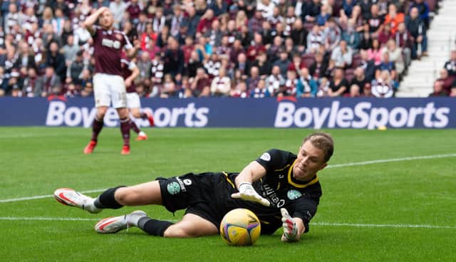 Matt Macey was in tremendous form for Hibs.