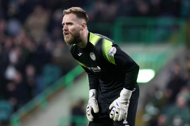 St Mirren goalkeeper Jak Alnwick. (Photo by Craig Williamson / SNS Group)