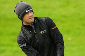 David Law plays his third shot on the 17th hole during the first round of the Made in HimmerLand presented by FREJA at Himmerland Golf & Spa Resort in Aalborg, Denmark. Picture: Andrew Redington/Getty Images.
