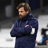 Marseille's Portuguese coach Andre Villas-Boas. (Photo by NICOLAS TUCAT / AFP) (Photo by NICOLAS TUCAT/AFP via Getty Images)