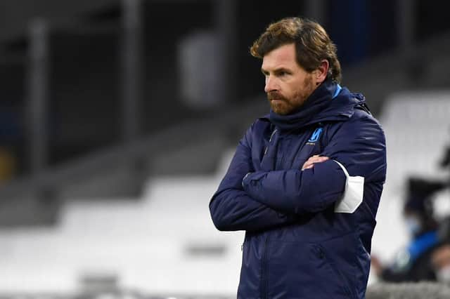 Marseille's Portuguese coach Andre Villas-Boas. (Photo by NICOLAS TUCAT / AFP) (Photo by NICOLAS TUCAT/AFP via Getty Images)