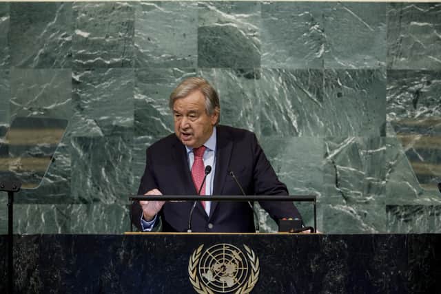 United Nations Secretary General Antonio Guterres  (Photo by Anna Moneymaker/Getty Images)