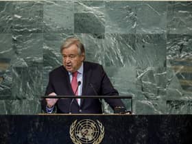 United Nations Secretary General Antonio Guterres  (Photo by Anna Moneymaker/Getty Images)