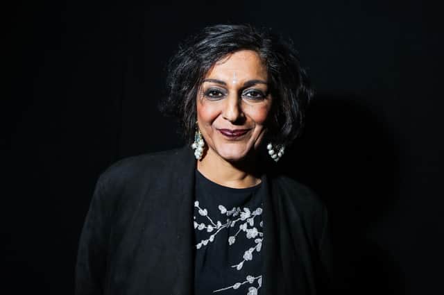 Meera Syal, who stars in ROAR, the Apple TV+ anthology series adapted from the book of short stories by novelist Cecelia Ahern, at the British Independent Film Awards in London, 2017. Pic: Vianney Le Caer/BIFA/Shutterstock