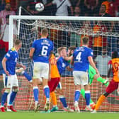 Galatasaray and St Johnstone drew 1-1 in the first leg in Istanbul.