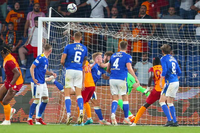 Galatasaray and St Johnstone drew 1-1 in the first leg in Istanbul.
