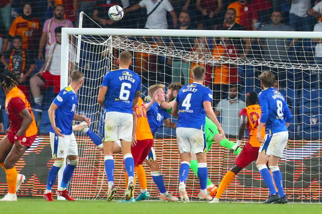 Galatasaray and St Johnstone drew 1-1 in the first leg in Istanbul.