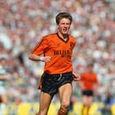Playing for Dundee United in the 1988 Scottish Cup final. He scored a great goal and was named man of the match but Celtic won