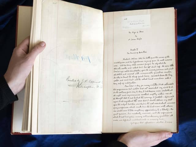 The handwritten manuscript is going up for auction in New York