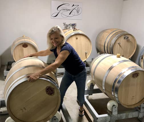 Sally Evans, author of Make The Midlife Move. Sally ended a corporate career and started to study wine at age 52, now she runs a vineyard