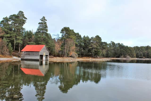 The boat shed at Loch Vaa, near Aviemore has been locked up after the tenant ended his fishing business given the disturbance caused by wild swimmers and paddle boarders. PIC: Kay Durden.