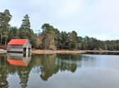 The boat shed at Loch Vaa, near Aviemore has been locked up after the tenant ended his fishing business given the disturbance caused by wild swimmers and paddle boarders. PIC: Kay Durden.