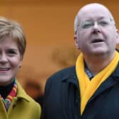 Nicola Sturgeon and her husband Peter Murrell, who is the chief executive of the SNP. Picture: ANDY BUCHANAN/AFP via Getty Images