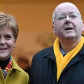 Nicola Sturgeon and her husband Peter Murrell, who is the chief executive of the SNP. Picture: ANDY BUCHANAN/AFP via Getty Images