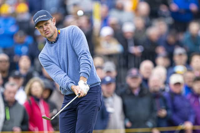 Englishman Justin Rose pictured during his impressive bogey-free first round of the 152th Open at Royal Troon. Picture: Tom Russo/The Scotsman.