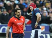 Grant Gilchrist was sent off during Scotland's defeat by France.
