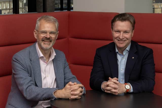 Chris Harte, chief executive, and Neil Kennedy, chief operating officer, of Scottish legal firm Morton Fraser MacRoberts (MFMac).