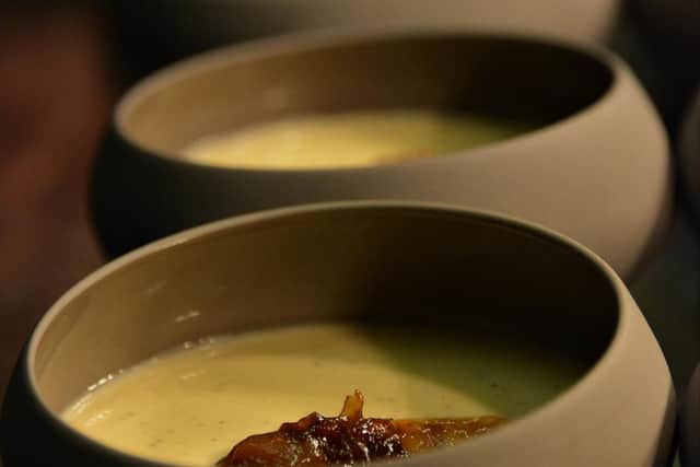 Cream of neep soup with black pepper and burnt onions is typical of the dishes that impressed the AA judges.