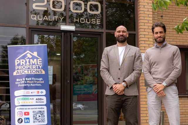 Company founders John Morris and Luis Guarin at the new HQ.
