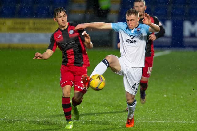 Josh Reid, right, has broken into the Ross County team this season.
