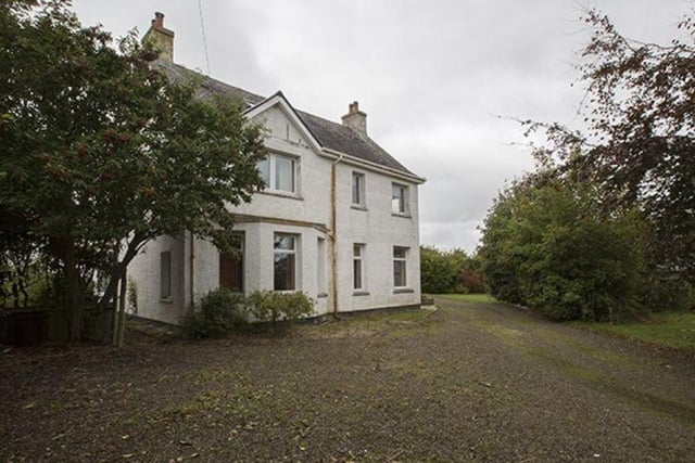 A grand detached former manse located in the Highland village of Watten, eight miles from Wick, Watten Manse needs some modernising, but is on the market for offers over just £274,995.