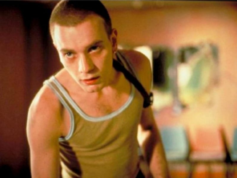 Based on Irvine Welsh's novel, Trainspotting stars Renton (Ewan McGregor) and his group of not so well-to-do friends. As a heroin addict who is always chasing his next hit, the movie can be disturbing to watch but very compelling all the same as it was seen as the young Scottish actor's breakout role.