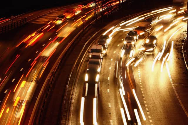 Traffic builds up around the Charing Cross area in Glasgow. Picture: Jeff J Mitchell/Getty Images
